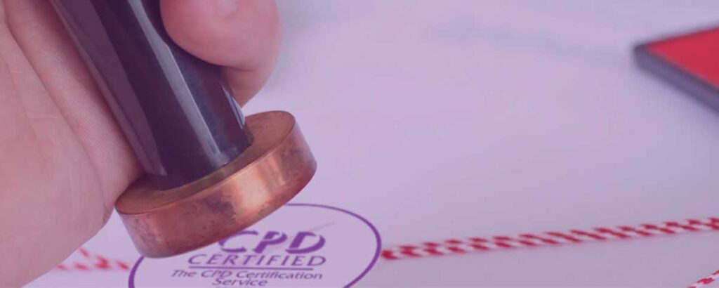 Image showing CPD certification stamp